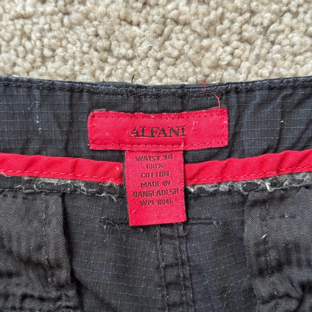 ALFANI Men's size 35 Long black Shorts 16